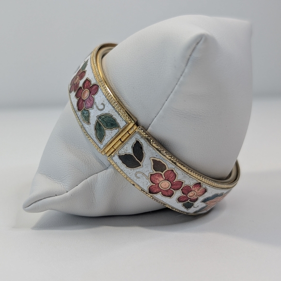 Vintage Cloisonne Hinged Bangle - Picture 4 of 14